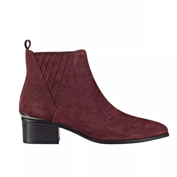 Guess Shoes - $135 Guess Women’s Safarri Chelsea Leather Booties Dark Red Suede